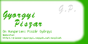 gyorgyi piszar business card